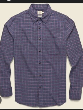 Faherty Feather weight Flannel Button Down Long Sleeve